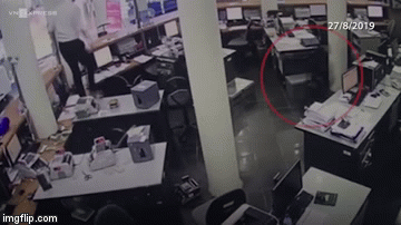 Video: Thanh niên cầm kiếm 50cm táo tợn xông vào ngân hàng cướp tiền giữa ban ngày