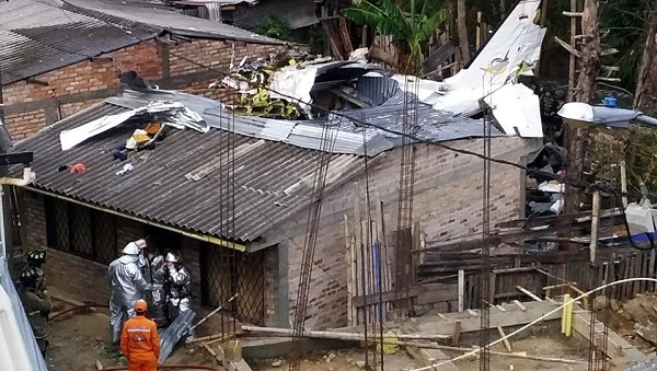Rơi máy bay tại Colombia, ít nhất 7 người thiệt mạng