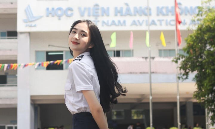 Nữ sinh Học viện Hàng không đẹp