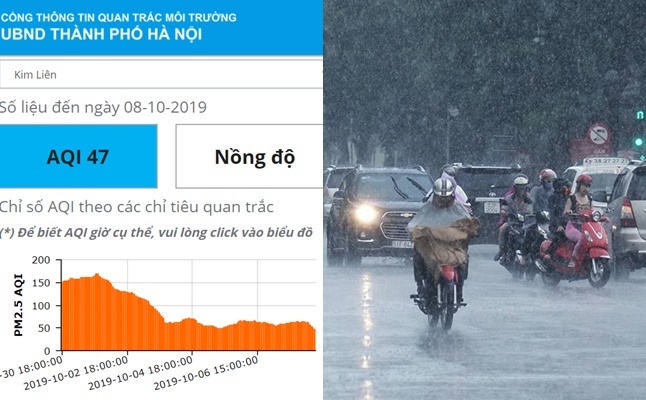 Sau trận mưa nặng hạt,
