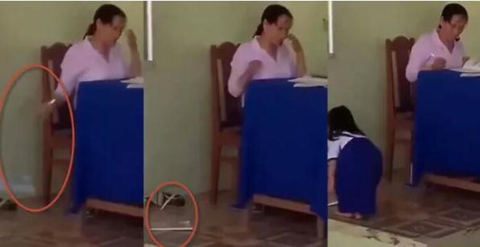 Đình chỉ dạy học cô giáo ném vở học sinh xuống đất rồi gọi từng em lên nhặt