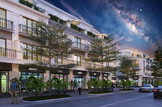 Dãy phố shophouse sầm uất tạo “sóng mạnh” tại thị trường bất động sản Tây Bắc 