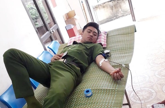 Thiếu úy công an huyện hiến máu cứu sản phụ đẻ khó ở Cao Bằng