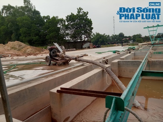 Bên trong nhà máy xử lý nước thải của công ty gốm sứ Thanh Hà