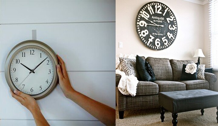 Treo đồng hồ trong nhà nhớ những điều này để thần Tài không