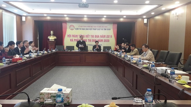 Tiếng nói luật gia từ cơ sở: Cụm thi đua lĩnh vực pháp luật và tôn giáo tổng kết công tác thi đua năm 2019 và phát động phong trào năm 2020