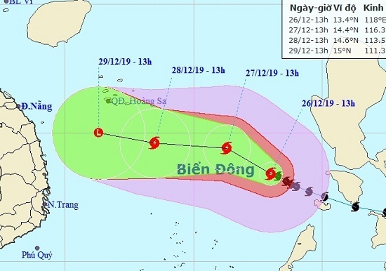 Bão số 8 có khả năng bị không khí lạnh 