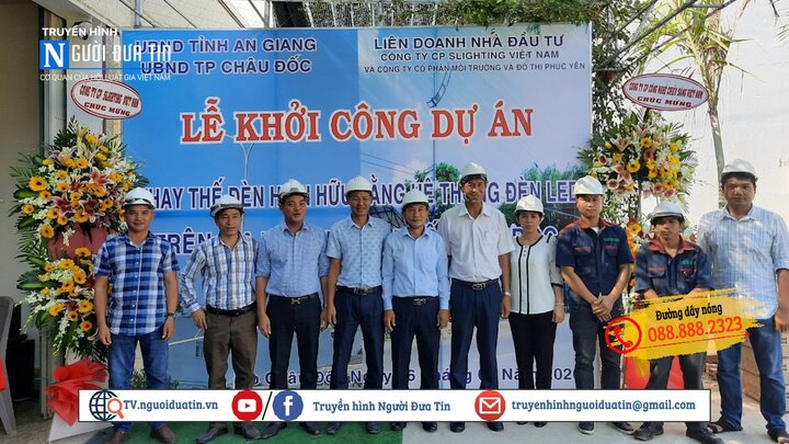 An Giang khởi công dự án chiếu sáng tiết kiệm điện năng, bảo vệ môi trường