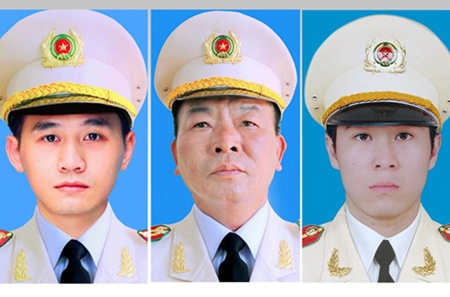 Bộ Công an thông báo lễ tang 3 cán bộ chiến sĩ hy sinh ở Đồng Tâm