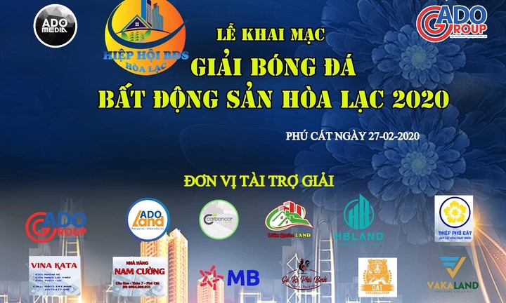 Ấn tượng lễ khai mạc lần thứ nhất Giải bóng đá bất động sản Hòa Lạc 2020 