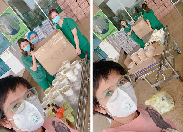 Bà mẹ tự nấu 120 suất cơm ngon gửi tặng các y bác sĩ tuyến đầu chống dịch 