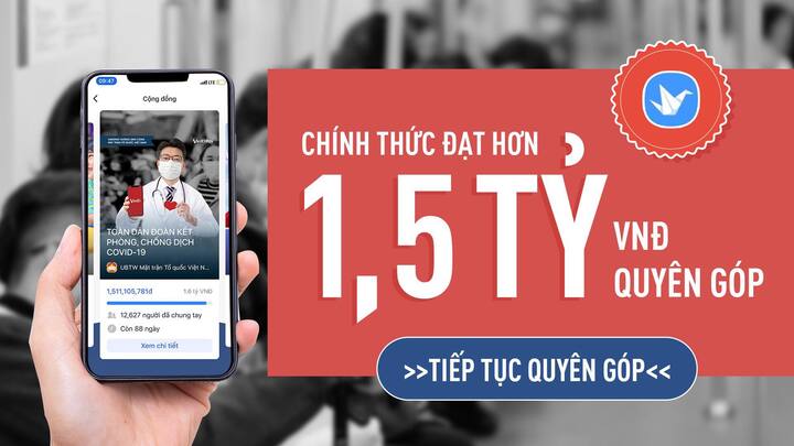 Người dùng VinID ủng hộ phòng, chống Covid-19 hơn 1,5 tỷ đồng sau 1 tuần quyên góp
