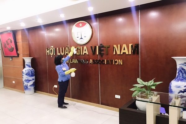 Tăng cường các biện pháp phòng, chống dịch Covid-19 tại Trụ sở cơ quan Trung ương Hội Luật gia Việt Nam
