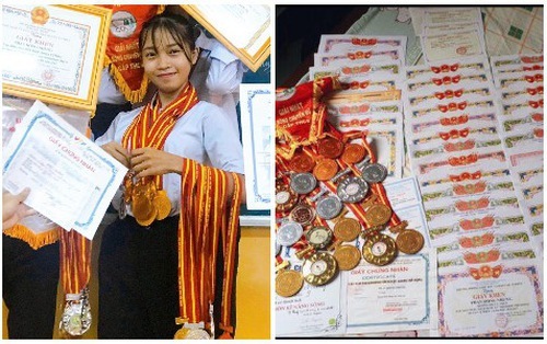 Đu trend khoe giấy khen, nữ sinh khiến cộng đồng mạng không ai dám đấu lại