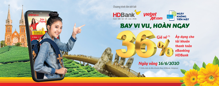 “Thanh toán ngay – hoàn tiền bay” cùng HDBank