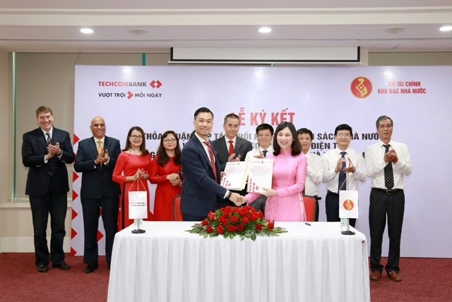 Kho bạc Nhà nước ký thỏa thuận với Techcombank về phối hợp thu ngân sách và thanh toán song phương điện tử 