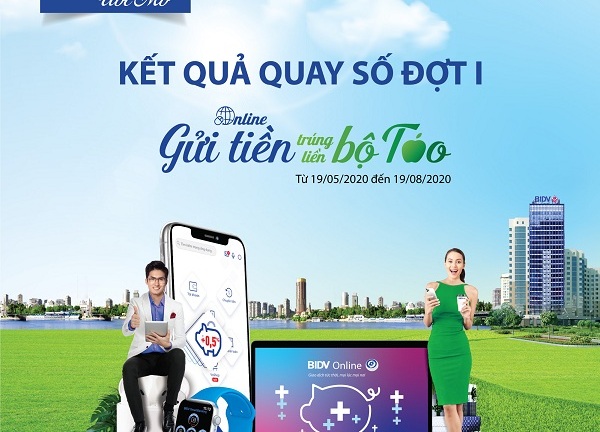 BIDV công bố kết quả trúng thưởng chương trình “Online gửi tiền, trúng liền bộ Táo”