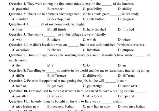 Đáp án, đề thi chính thức môn tiếng Anh kỳ thi THPT quốc gia từ năm 2017 – 2019