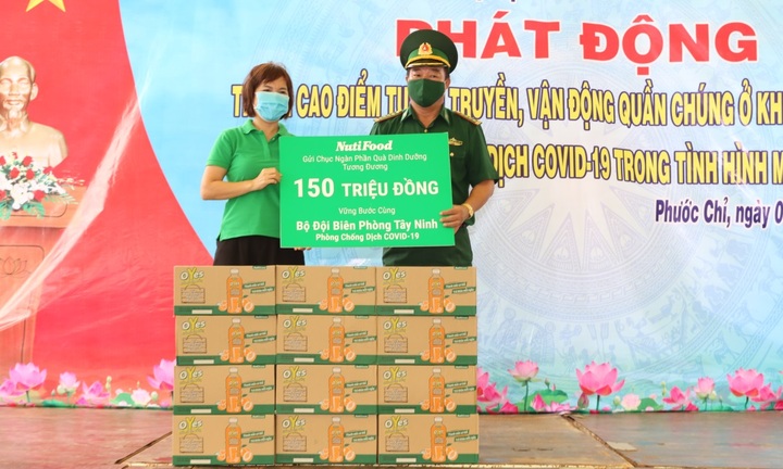 NutiFood đồng hành cùng bộ đội biên phòng chống dịch Covid-19 