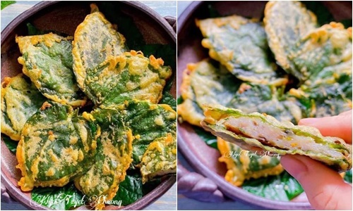 Lá lốt kẹp cá thác lác chiên giòn, cả nhà trầm trồ vì món vừa lạ vừa ngon