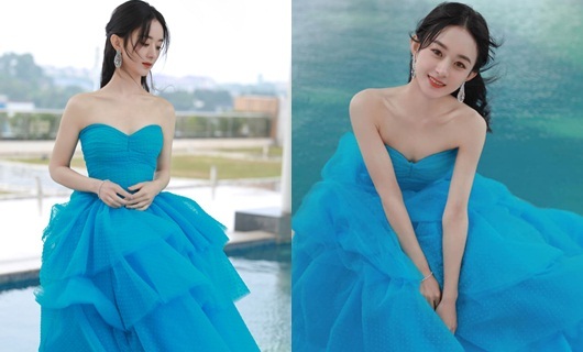 Kim Ưng 2020: Triệu Lệ Dĩnh đẹp như công chúa, ý nghĩa của chiếc váy mới khiến fan trầm trồ