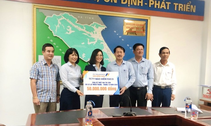 PJICO ủng hộ gần 1 tỷ đồng tiếp sức miền Trung vượt bão lũ