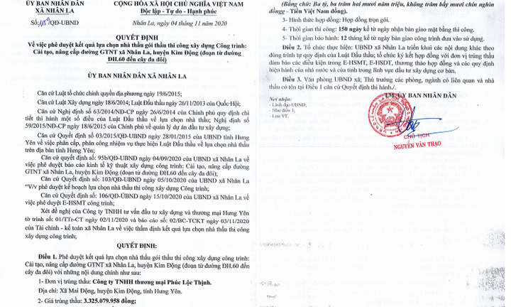 Hưng Yên: Công ty Phúc Lộc Thịnh gian lận hồ sơ vẫn “bao thầu” tại huyện Kim Động?