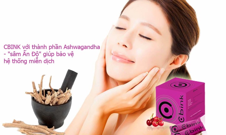 CBINK với thành phần Ashwagandha -  "sâm Ấn Độ " giúp bảo vệ hệ thống miễn dịch, hỗ trợ tăng vòng 1