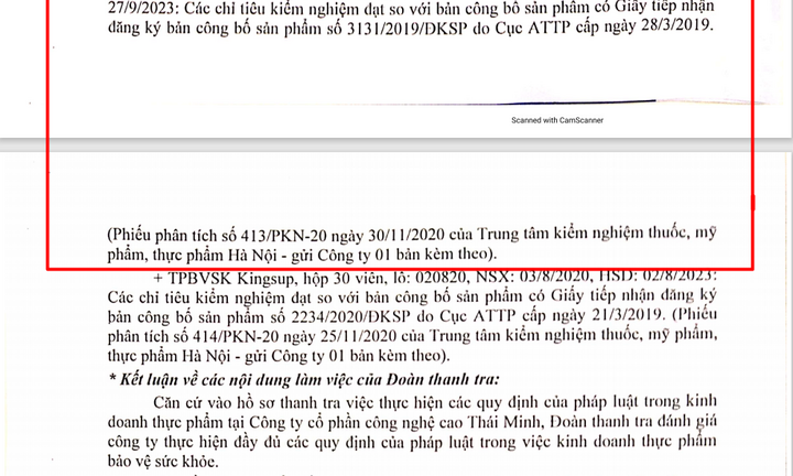 KHƯƠNG THẢO ĐAN: xác nhận đạt tiêu chuẩn GMP và thành phần không chứa Corticoid từ Sở Y tế Hà Nội