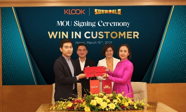 Sun World và nền tảng đặt dịch vụ trực tuyến Klook bắt tay hợp tác chiến lược