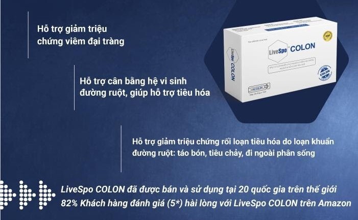 LiveSpo Colon - Bào tử lợi khuẩn dành cho người viêm đại tràng