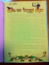 Tuyển tập những bài xã luận hay ngày 20/11