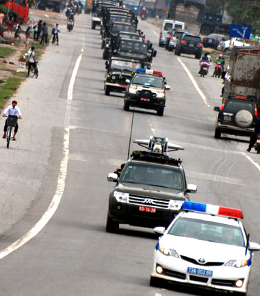 Diễn tập đưa linh cữu Đại tướng về nơi an táng