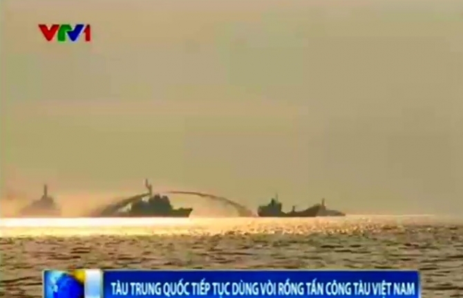 Tình hình Biển Đông 28/5: TQ lại dùng vòi rồng tấn công tàu VN