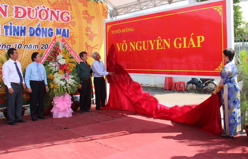 Đồng Nai tổ chức trọng thể lễ đặt tên tuyến đường Võ Nguyên Giáp