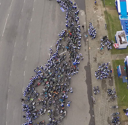 Độc đáo bản đồ Việt Nam tạo nên từ hàng trăm biker