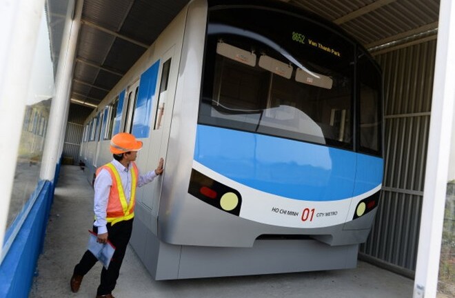 Cận cảnh mô hình đầu tàu vận hành tuyến metro số 1 ở TP.HCM