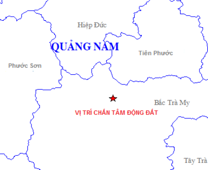 2 trận động đất mạnh liên tiếp tại Sông Tranh 2 ngày đầu năm