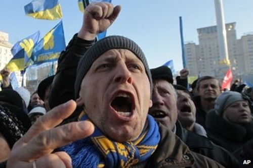 Người biểu tình chiếm Bộ Tư pháp Ukraine