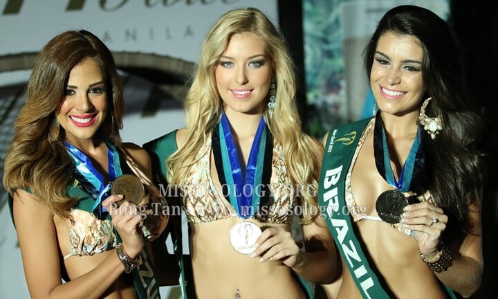Hoa hậu Ukraine giành HCV vàng trong phần thi áo tắm ở Miss Earth
