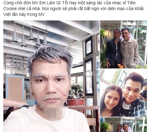 Khắc Việt hóa ông lão 70 già nua, nhăn nhúm