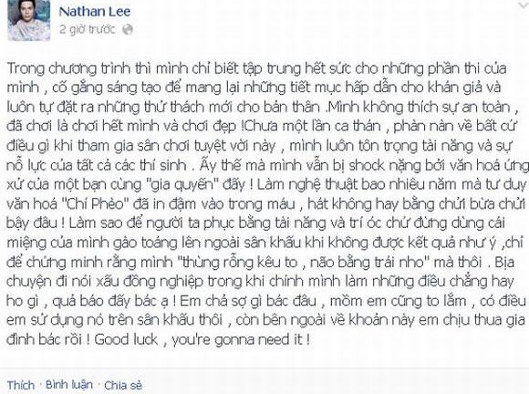 Mẹ Kasim Hoàng Vũ chửi Nathan Lee là 