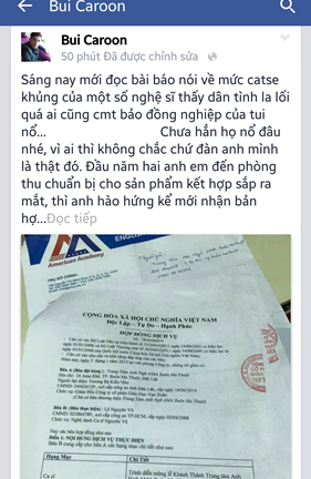 Nguyên Vũ: Catse hơn nửa tỷ đồng là có thật!