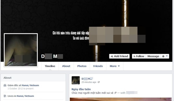 Nữ sinh Hà Nội lại lập tài khoản mới để tung clip sex