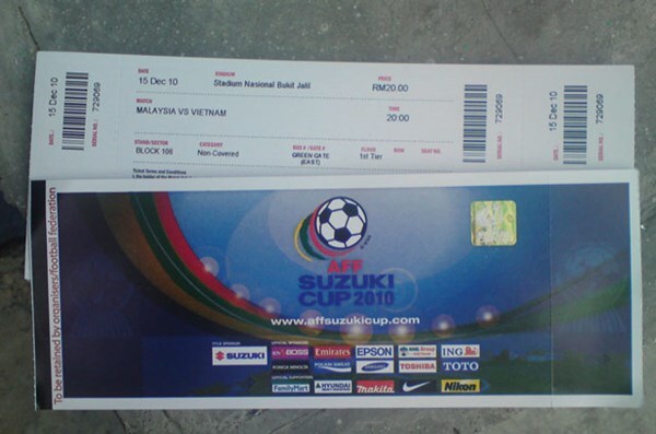 Giá vé xem bán kết AFF Cup ở Malaysia thấp hơn Việt Nam