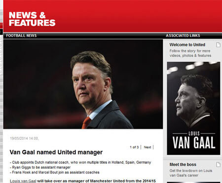 M.U chính thức bổ nhiệm Louis van Gaal làm HLV trưởng