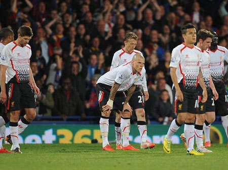 Bị Crystal Palace cầm hòa 3-3, Liverpool dâng cup cho Man City