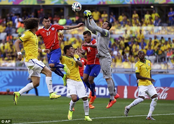 Clip: Brazil nhọc nhằn hạ Chile, giành vé đi tiếp