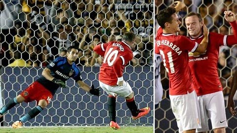 Clip: Rooney lập cú đúp, M.U hủy diệt LA Galaxy 7-0