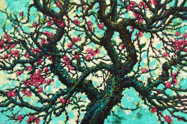 Chuyện thú vị về họa sĩ Còm vẽ đào duy nhất ở Việt Nam